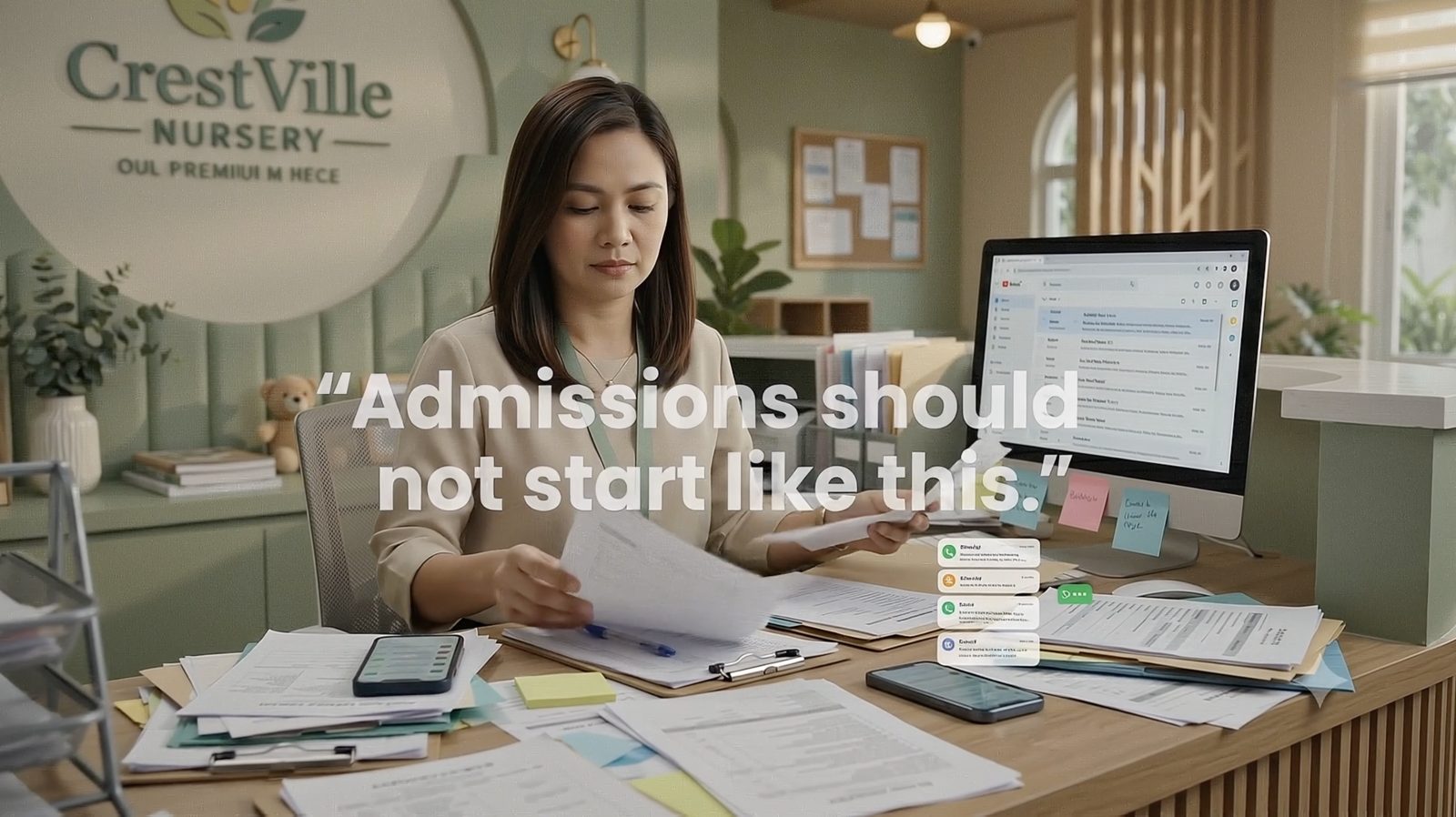 The film — Admissions should not start like this